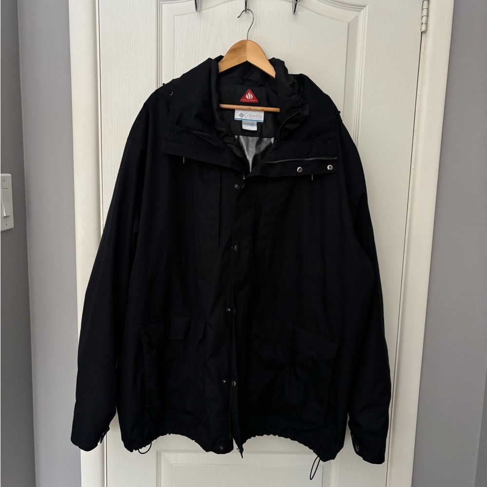 Columbia 2 in one Men's Black Omni-heat jacket - outer jacket waterproof